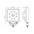 24W 3W * 8PCS LED Luz de trabajo todoterreno para ATV SUV Camión Excavadora Carretilla elevadora Luz de haz de lápiz